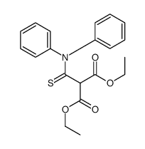 diethyl 2-(diphenylcarbamothioyl)propanedioate结构式