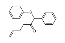 1-phenyl-1-(phenylsulfanyl)hex-5-en-2-one Structure