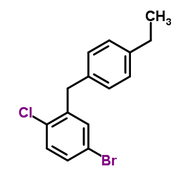 4-Bromo-1-chloro-2-(4-ethylbenzyl)benzene Structure