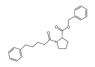 N-(5-phenylpentanoyl)-L-proline benzyl ester结构式