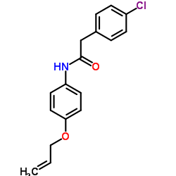 N-[4-(Allyloxy)phenyl]-2-(4-chlorophenyl)acetamide结构式
