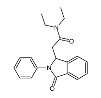 N,N-diethyl-2-(3-oxo-2-phenyl-1H-isoindol-1-yl)acetamide Structure