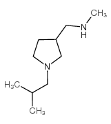 [(1-异丁基吡咯烷-3-基)甲基]甲胺结构式
