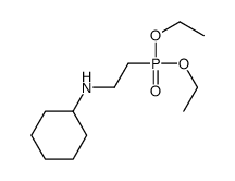N-(2-diethoxyphosphorylethyl)cyclohexanamine结构式
