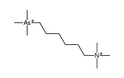 trimethyl(6-trimethylarsoniumylhexyl)azanium Structure