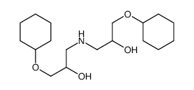 1-cyclohexyloxy-3-[(3-cyclohexyloxy-2-hydroxypropyl)amino]propan-2-ol结构式