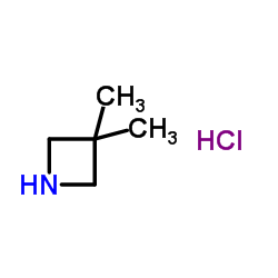 3,3-Dimethylazetidine hydrochloride (1:1) Structure