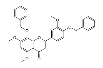 8-(benzyloxy)-2-(4-(benzyloxy)-3-methoxyphenyl)-5,7-dimethoxy-4H-chromen-4-one结构式