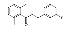 2',6'-DIMETHYL-3-(3-FLUOROPHENYL)PROPIOPHENONE结构式