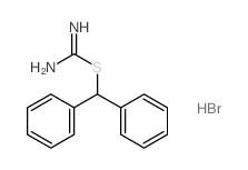 benzhydrylsulfanylmethanimidamide结构式