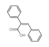 Benzeneacetic acid, a-(phenylmethylene)-, (aZ)- Structure