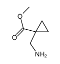 Methyl 1-(aminomethyl)cyclopropanecarboxylate Structure