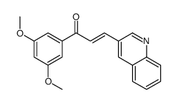 1-(3,5-dimethoxyphenyl)-3-quinolin-3-ylprop-2-en-1-one Structure