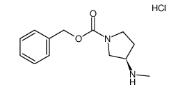 3-(Methylamino)-1-pyrrolidinecarboxylic acid benzyl ester Structure