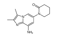 1-(8-amino-2,3-dimethylimidazo[1,2-a]pyridin-6-yl)piperidin-2-one Structure