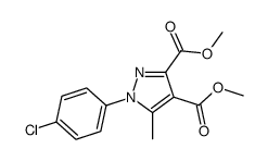 dimethyl 1-(4-chlorophenyl)-5-methyl-1H-pyrazole-3,4-dicarboxylate Structure
