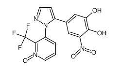 3-(5-(3,4-dihydroxy-5-nitrophenyl)-1H-pyrazol-1-yl)-2-(trifluoromethyl)pyridine 1-oxide结构式