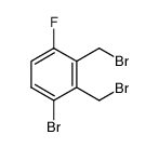 1-bromo-2,3-bis(bromomethyl)-4-fluorobenzene结构式
