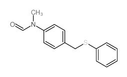 Formamide, N-methyl-N-[4-[(phenylthio)methyl]phenyl]- Structure