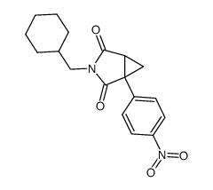 3-cyclohexylmethyl-1-(4-nitrophenyl)-3-azabicyclo[3.1.0]hexane-2,4-dione结构式