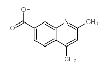 2,4-二甲基喹啉-7-羧酸结构式