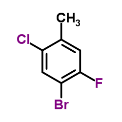 2-氯-4-溴-5-氟甲苯结构式