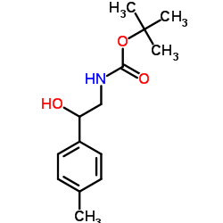 N-Boc-2-(4-methylphenyl)-2-hydroxyethanamine结构式
