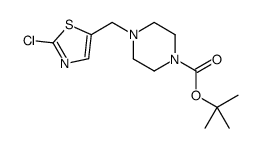 4-(2-Chloro-thiazol-5-ylmethyl)-piperazine-1-carboxylicacidtert-butylester Structure