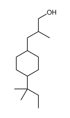 2-methyl-3-[4-(2-methylbutan-2-yl)cyclohexyl]propan-1-ol结构式