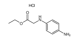 N-(4-amino-phenyl)-glycine ethyl ester, dihydrochloride结构式