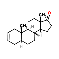 5α-雄甾-2-烯-17-酮结构式