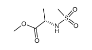 (S)-N-(Methylsulphonyl)alanine methyl ester Structure