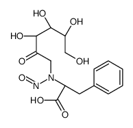 (2S)-2-[nitroso-[(3S,4R,5R)-3,4,5,6-tetrahydroxy-2-oxohexyl]amino]-3-phenylpropanoic acid Structure