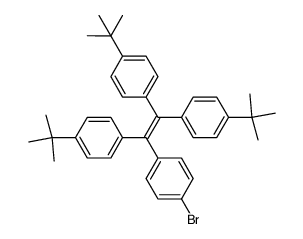 4,4',4''-(2-(4-bromophenyl)ethene-1,1,2-triyl)tris(tert-butylbenzene) Structure