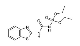benzothiazol-2-ylcarbamoyl-amidophosphoric acid diethyl ester结构式