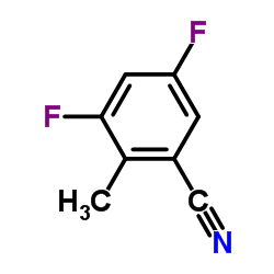 3,5-Difluoro-2-methylbenzonitrile Structure