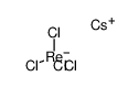 caesium tetrachlororhenate(III) Structure