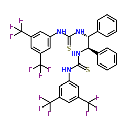 N,N''-[(1R,2R)-1,2-diphenyl-1,2-ethanediyl]bis[N'-[3,5-bis(trifluoromethyl)phenyl]-Thiourea structure