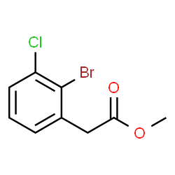 2-(2-溴-3-氯苯基)乙酸甲酯结构式