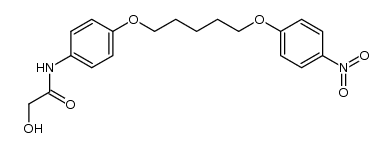 glycolic acid-{4-[5-(4-nitro-phenoxy)-pentyloxy]-anilide} Structure