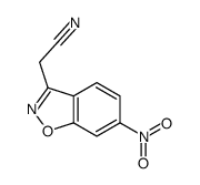 2-(6-nitro-1,2-benzoxazol-3-yl)acetonitrile结构式