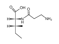 BETA-丙氨酰-L-异亮氨酸结构式