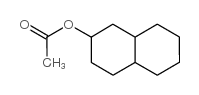 十氢2-萘酚乙酸酯结构式