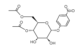 4-nitrophenyl 4,6-di-O-acetyl-α-D-mannopyranoside结构式
