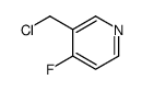 3-(chloromethyl)-4-fluoropyridine Structure