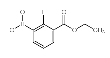 (3-(乙氧基羰基)-2-氟苯基)硼酸结构式
