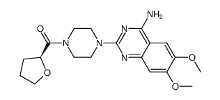 Piperazine, 1-(4-amino-6,7-dimethoxy-2-quinazolinyl)-4-[(tetrahydro-2-furanyl)carbonyl]-, (S)- structure