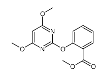 methyl 2-(4,6-dimethoxypyrimidin-2-yl)oxybenzoate结构式