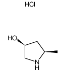 (3S,5R)-5-甲基吡咯烷-3-醇盐酸盐结构式