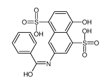 3-benzamido-8-hydroxynaphthalene-1,5-disulfonic acid Structure